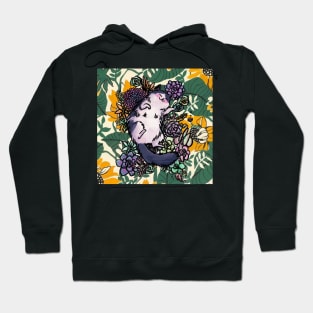 Cat on flowers Hoodie